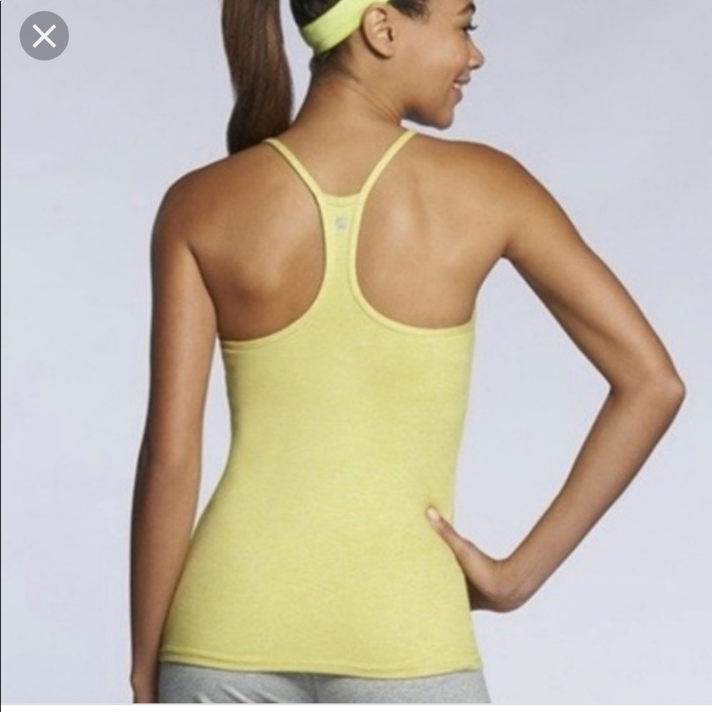 Fabletics Coro Tank in Yellow size XXS